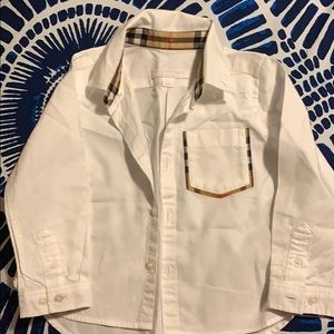 White button Burberry shirt